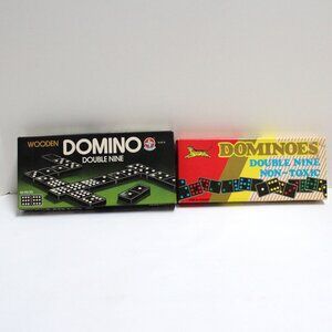 2 Double Nine Domino Sets - 1 Estrela Made in Brazil - 1 Tiger Made in Thailand